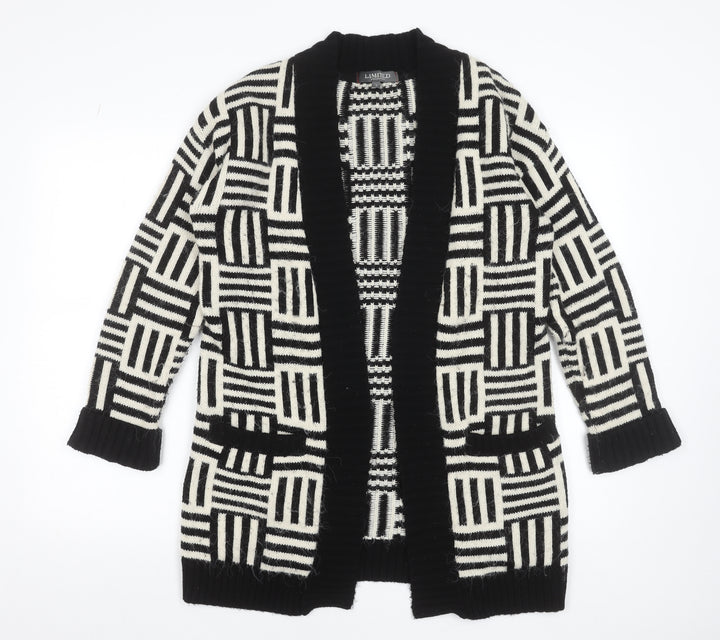 Marks and Spencer Women’s Black White Geometric Knit Cardigan Small