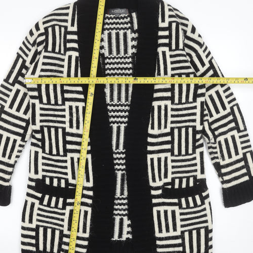 Marks and Spencer Women’s Black White Geometric Knit Cardigan Small