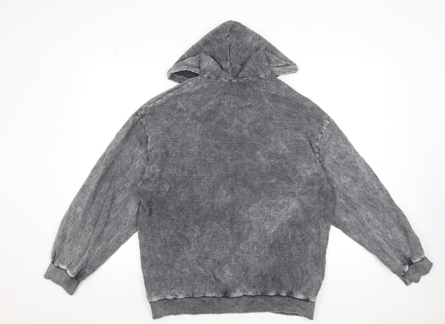 Boohoo Womens Grey NYC Hoodie UK 8 Pullover Long Sleeve Casual