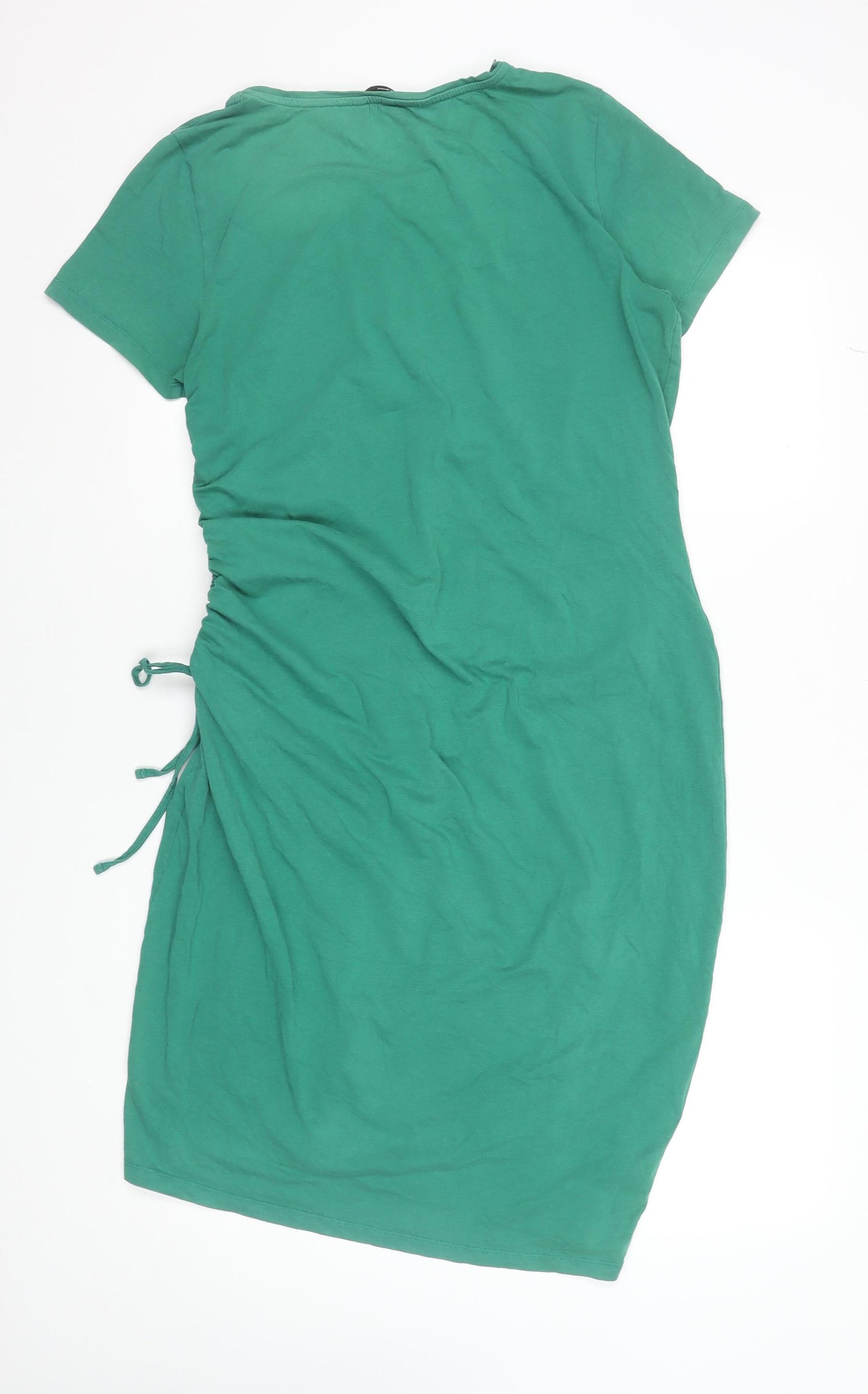 Vero Moda Women’s Green XL Ruched T-Shirt Dress Casual