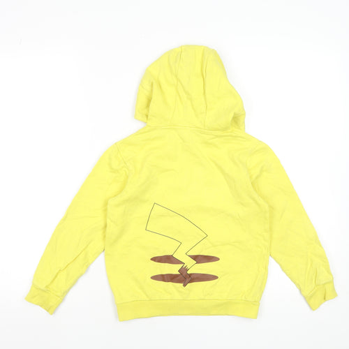 Pokémon Boys Yellow Pikachu Pullover Hoodie 7-8 Years 100% Cotton