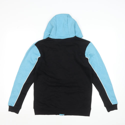 Fortnite Teens Blue Black Full Zip Hoodie L Cotton Blend
