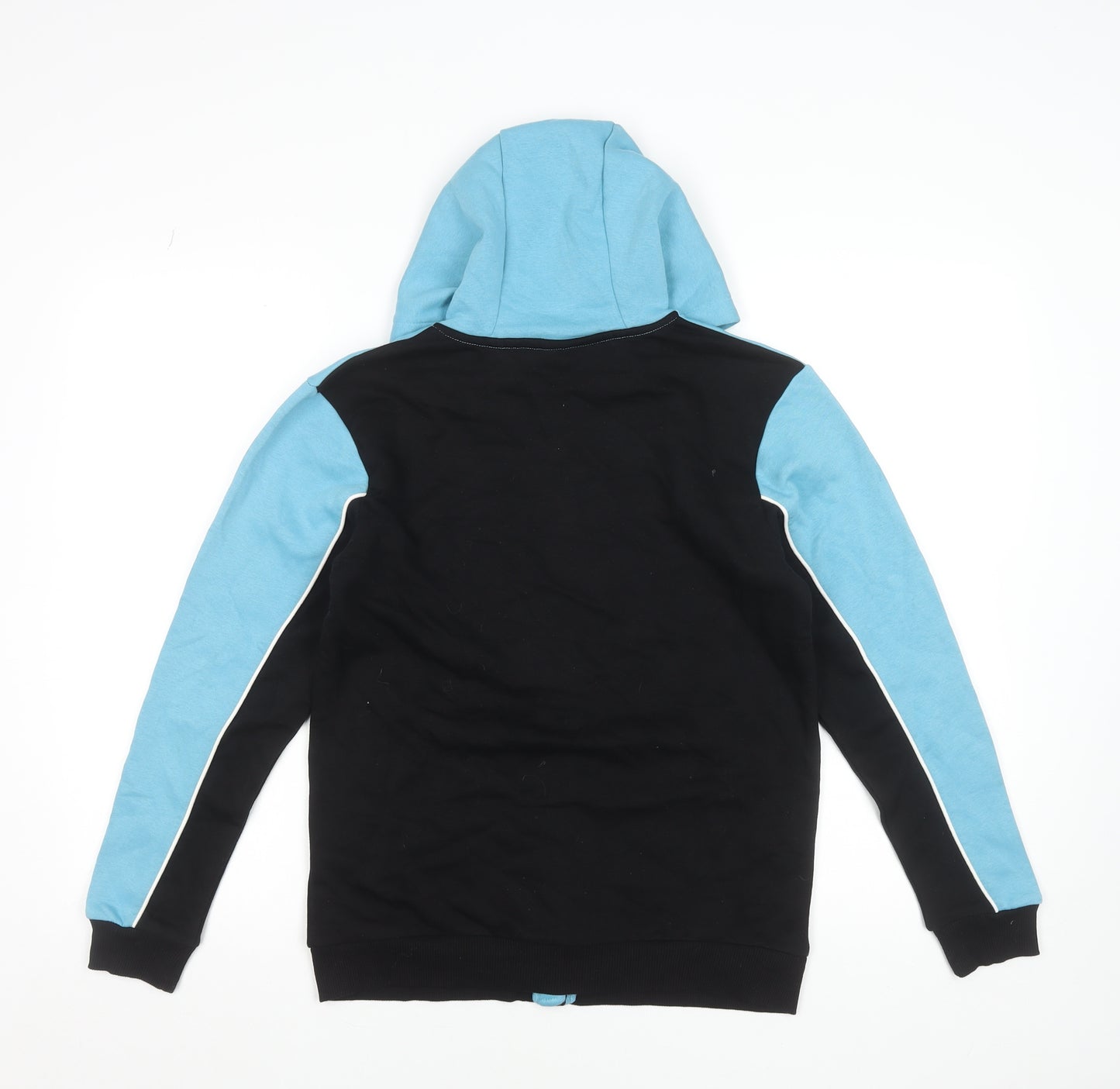 Fortnite Teens Blue Black Full Zip Hoodie L Cotton Blend