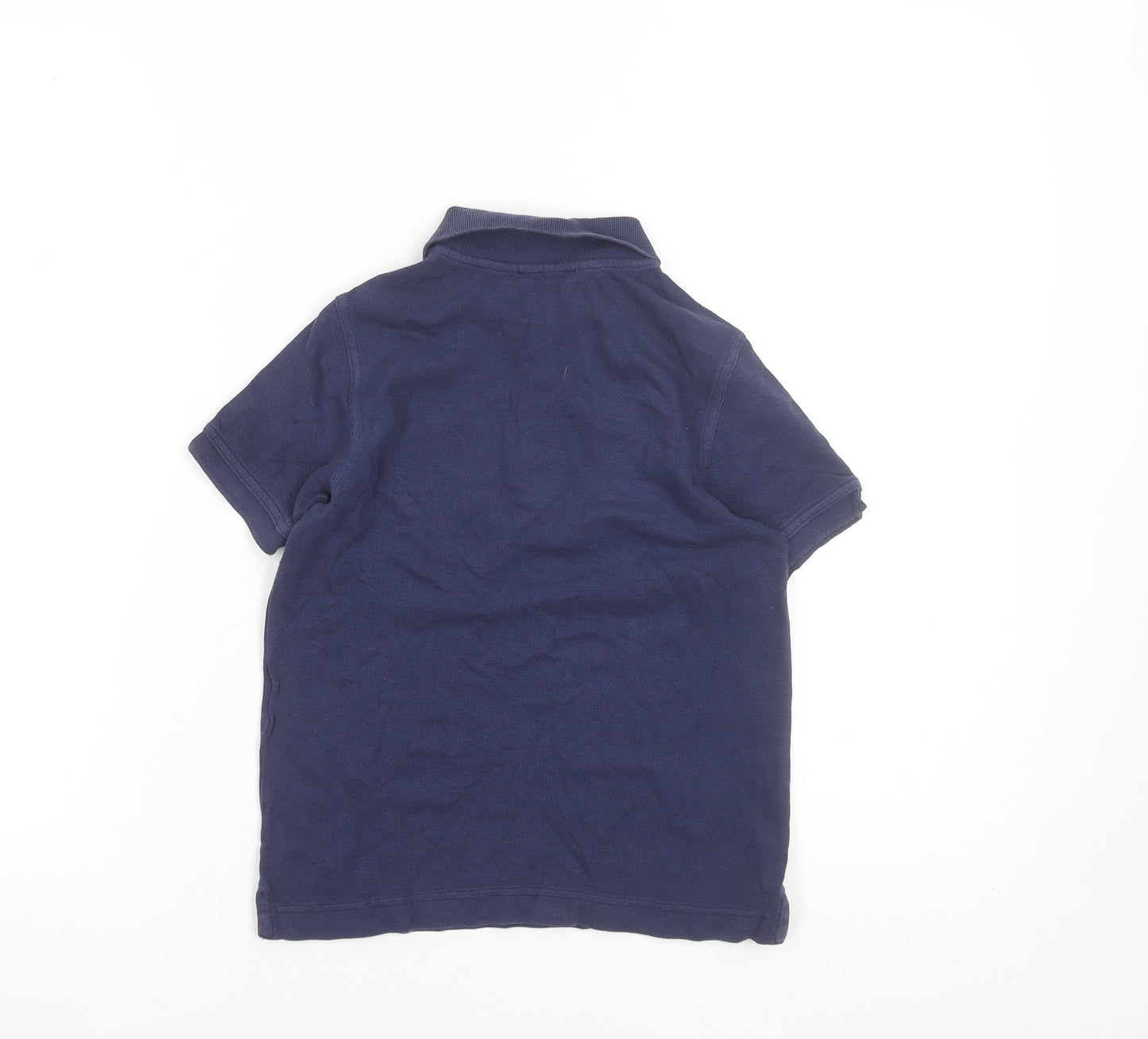 United Colors of Benetton Boys Blue Cotton Polo Shirt 6-7 Years