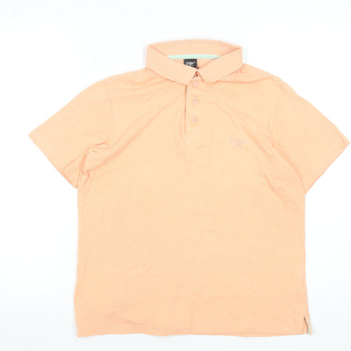 Cotton Traders Womens Peach Polo Shirt XS Short Sleeve Cotton