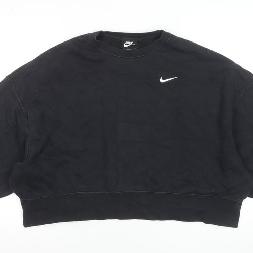 Nike Men's Black Crew Neck Pullover Sweatshirt Size M
