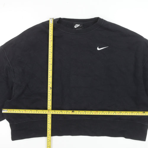 Nike Men's Black Crew Neck Pullover Sweatshirt Size M