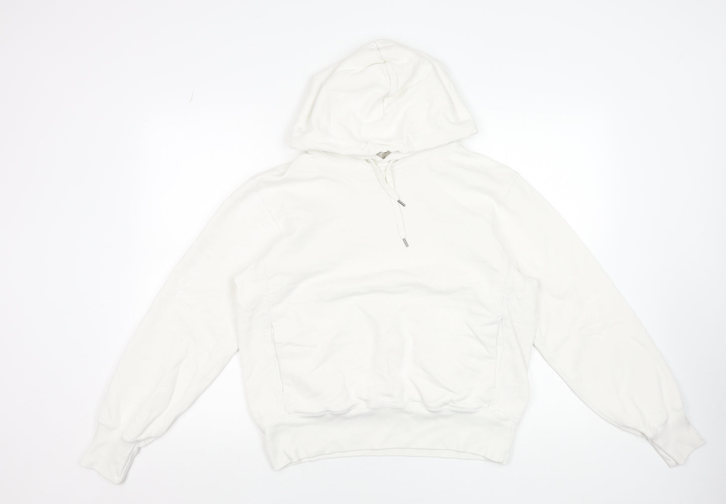 Uniqlo Women’s White Pullover Hoodie Size S Cotton Blend