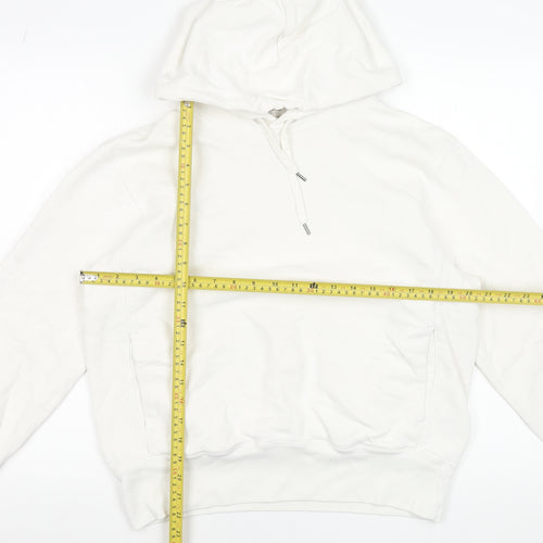 Uniqlo Women’s White Pullover Hoodie Size S Cotton Blend
