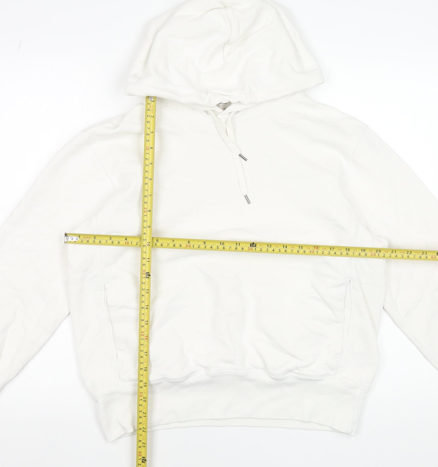 Uniqlo Women’s White Pullover Hoodie Size S Cotton Blend