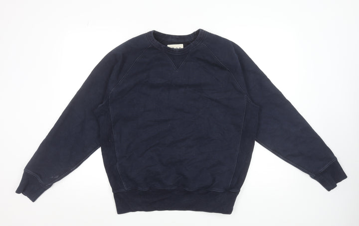 Gap Men's Blue Crew Neck Pullover Sweatshirt Size M Classic Fit