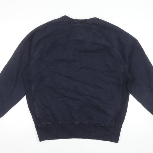 Gap Men's Blue Crew Neck Pullover Sweatshirt Size M Classic Fit