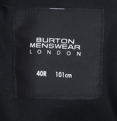 Burton Menswear London Men's Black 40R Regular Fit Blazer Jacket