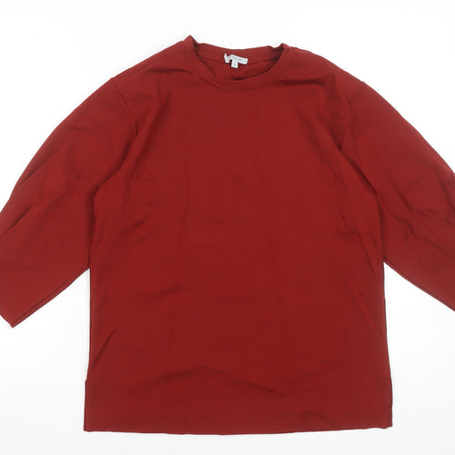 Jigsaw Women’s Red 3/4 Sleeve Basic Jersey Top Size M