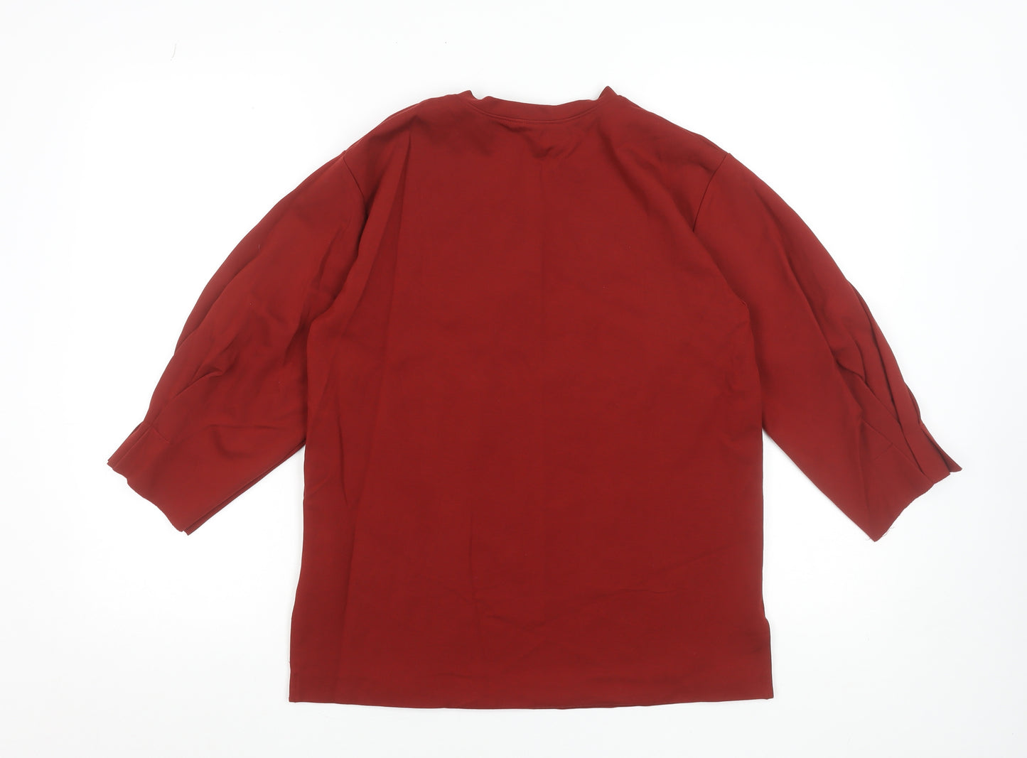 Jigsaw Women’s Red 3/4 Sleeve Basic Jersey Top Size M