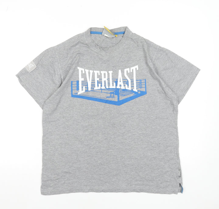 Everlast Men’s Grey Short Sleeve Crew Neck Sports T-Shirt Size S