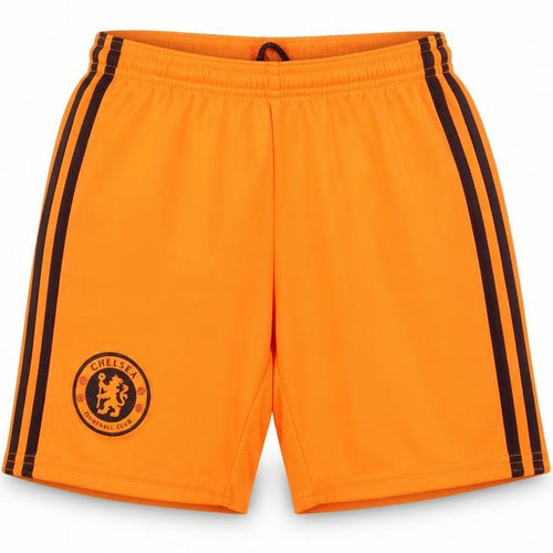 Adidas Boys Orange Chelsea Football Club Athletic Shorts Size S