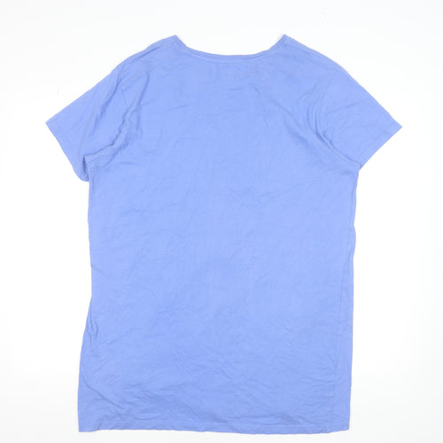 Disney Primark Women's Blue Mickey Mouse T-Shirt Nightshirt Size 12-14