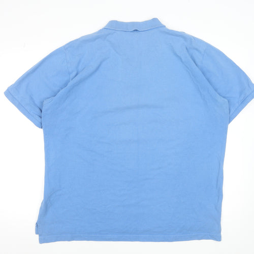 U.S. Polo Assn. Men's Blue 2XL Cotton Short Sleeve Polo Shirt