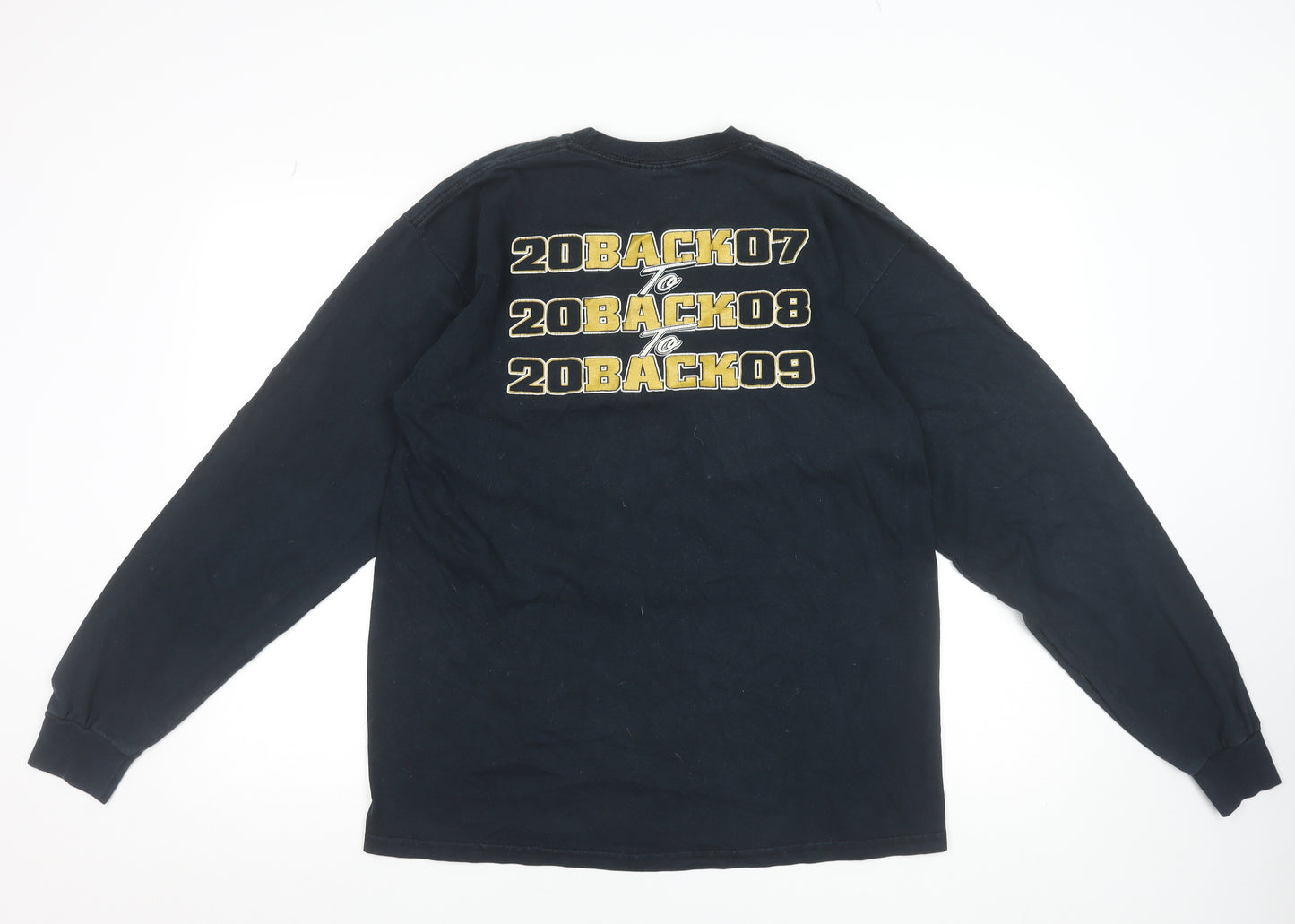Henry County Football 2009 Black Long Sleeve Men's Graphic T-Shirt L