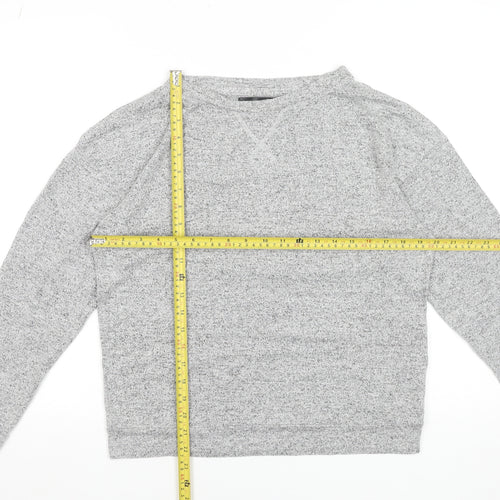Golddigga Women’s Grey Long Sleeve Basic Jersey Top Size 12