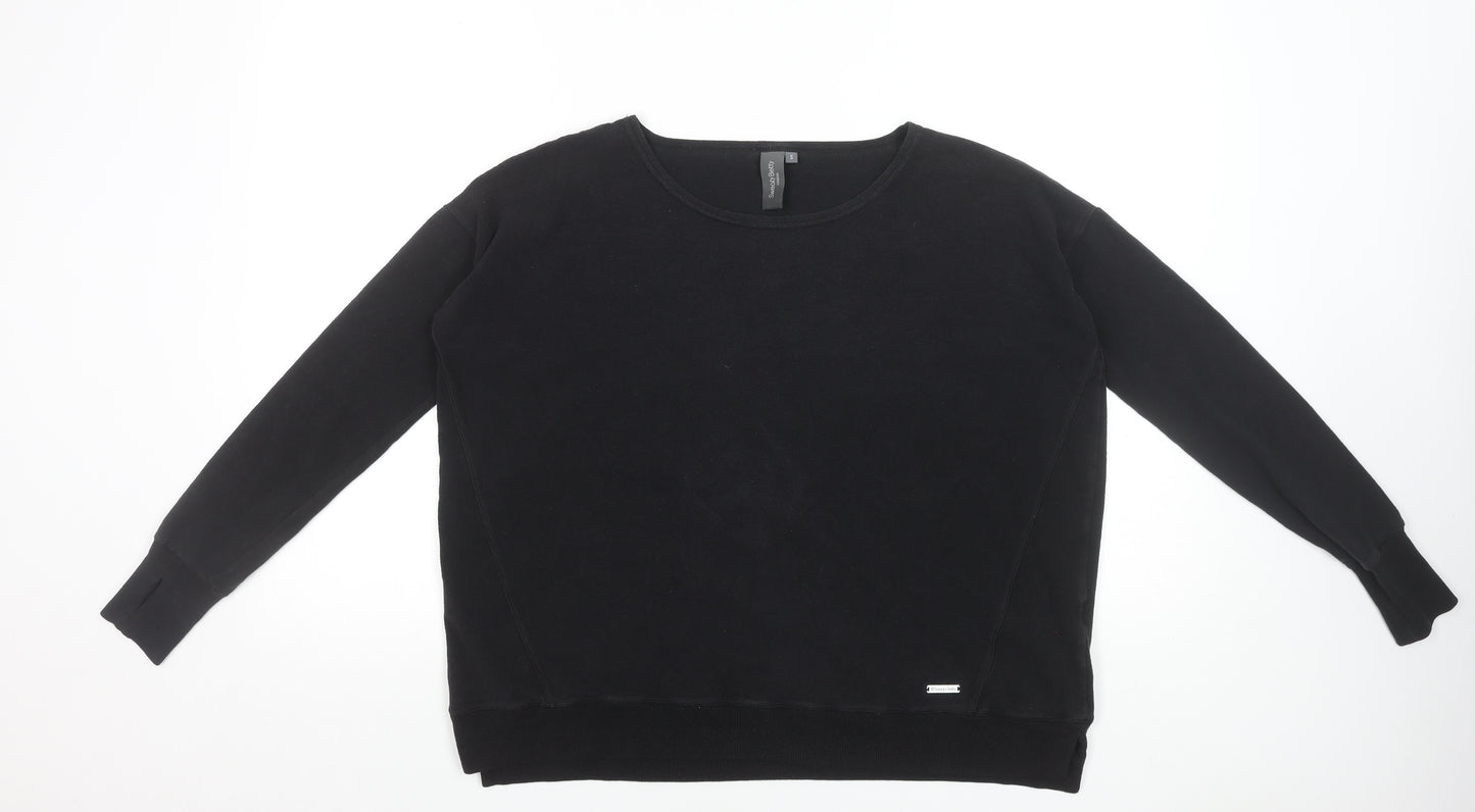 Sweaty Betty Womens Black Basic Long Sleeve Jersey Top Size S