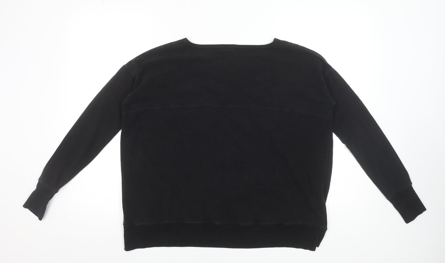 Sweaty Betty Womens Black Basic Long Sleeve Jersey Top Size S