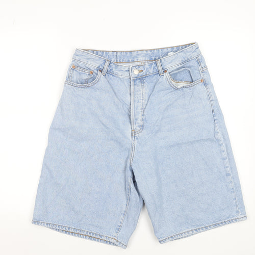 DRDENIM Men's Light Blue Denim Chino Shorts Size 31 Regular Fit