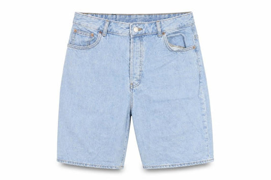 DRDENIM Men's Light Blue Denim Chino Shorts Size 31 Regular Fit