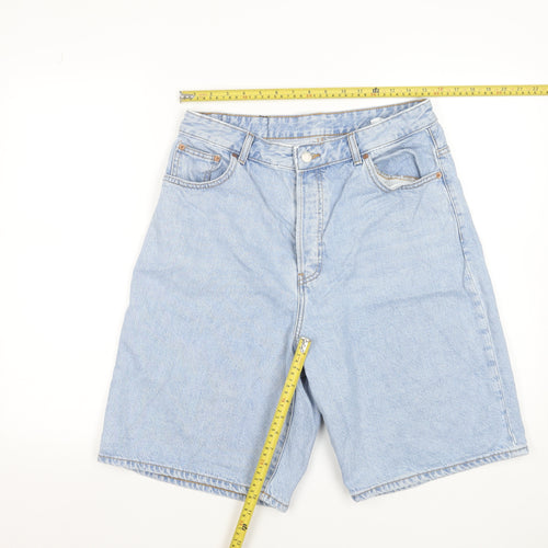 DRDENIM Men's Light Blue Denim Chino Shorts Size 31 Regular Fit