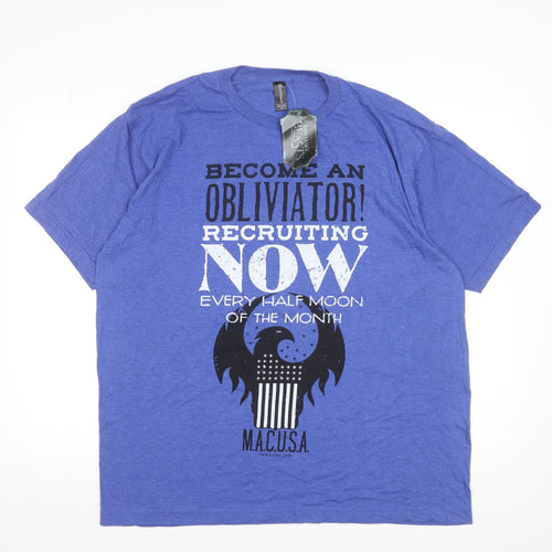 Lootcrate Men’s Blue Fantastic Beasts M.A.C.U.S.A. Graphic T-Shirt XL