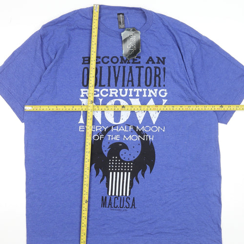 Lootcrate Men’s Blue Fantastic Beasts M.A.C.U.S.A. Graphic T-Shirt XL