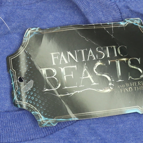 Lootcrate Men’s Blue Fantastic Beasts M.A.C.U.S.A. Graphic T-Shirt XL