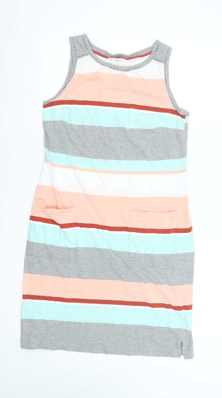 White Stuff Women’s Multicoloured Size 12 Sleeveless Tank Dress