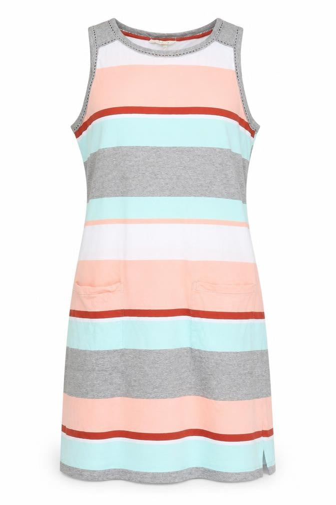 Front view of White Stuff Women’s Multicoloured, size UK 12, Sleeveless Tank Dress