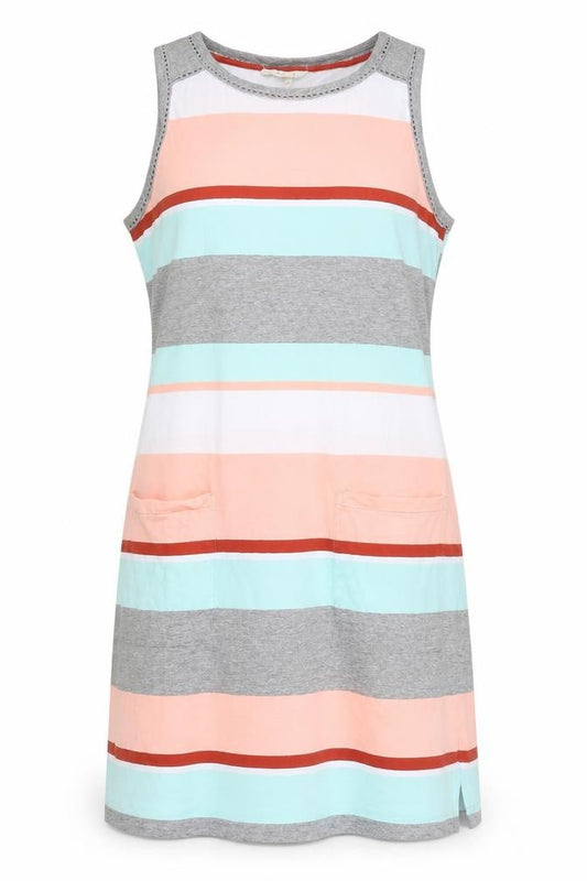 Front view of White Stuff Women’s Multicoloured, size UK 12, Sleeveless Tank Dress