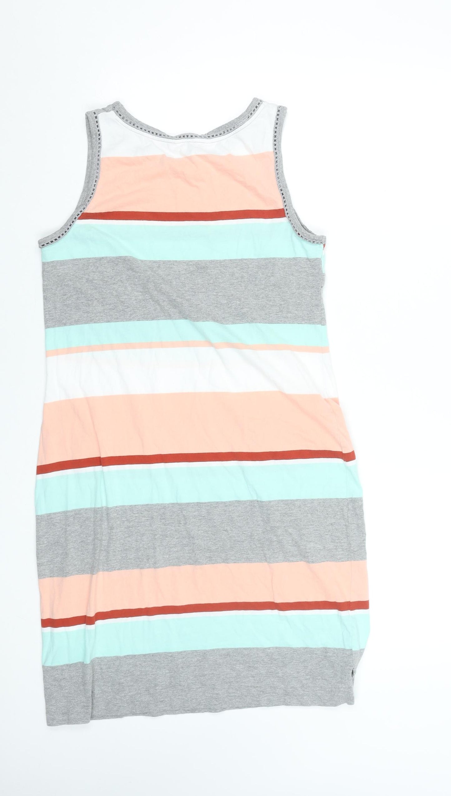 White Stuff Women’s Multicoloured Size 12 Sleeveless Tank Dress