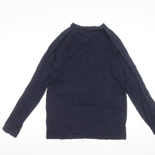 Lyle & Scott Junior Boys Blue Long Sleeve Cotton Logo T-Shirt 15-16 Years
