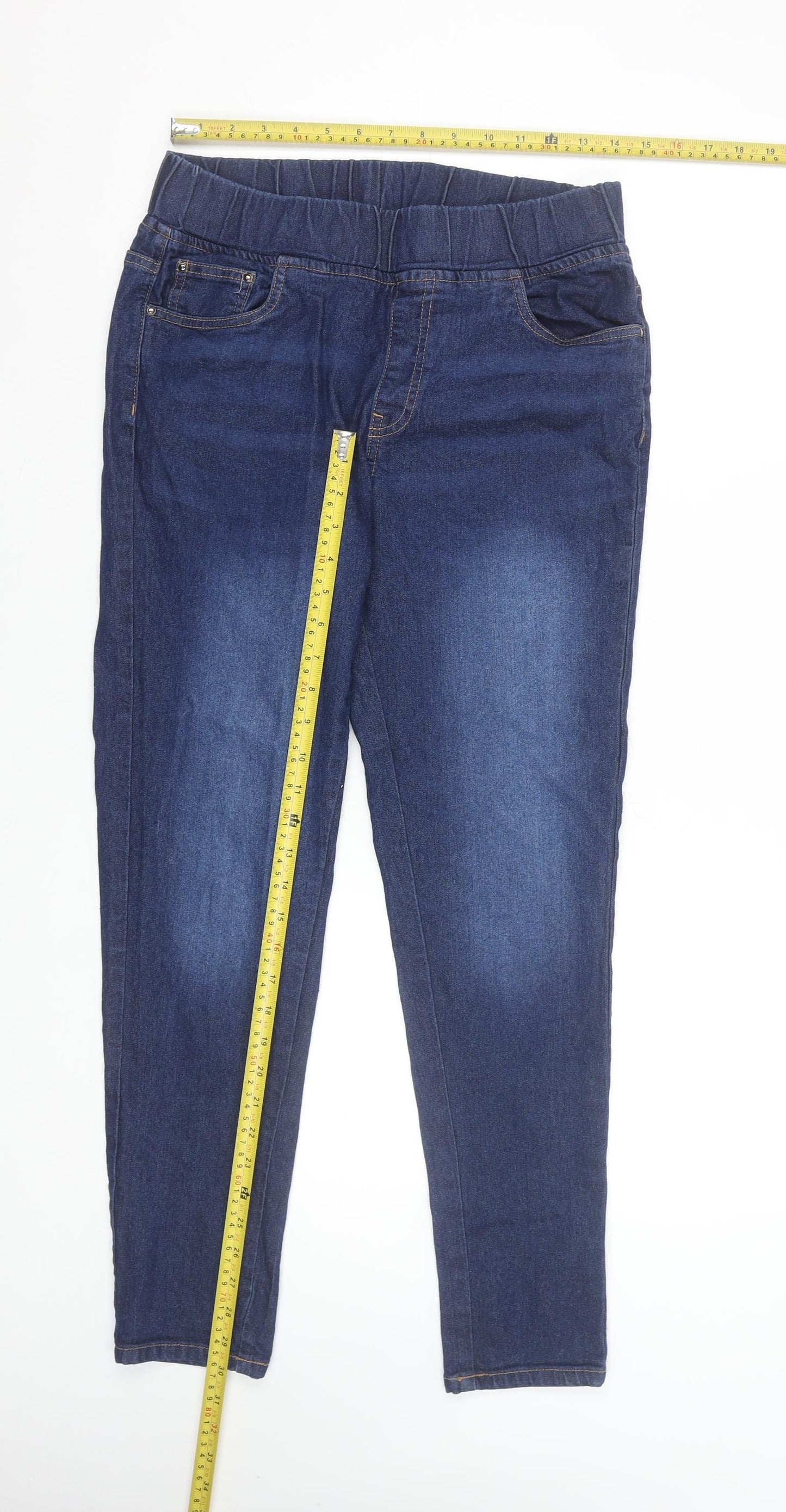 The Casual Company Women's Blue Jegging Jeans Size 12-14 Slim Fit Denim