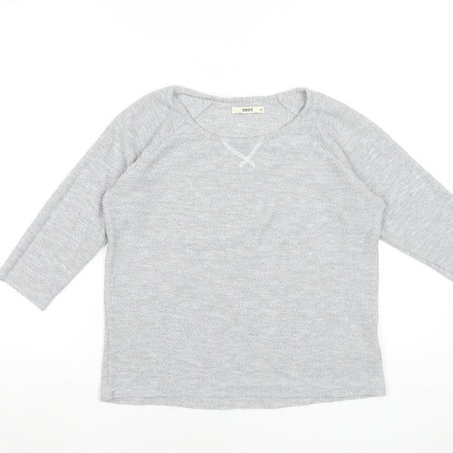 Oasis Women’s Grey 3/4 Sleeve Knit T-Shirt XS