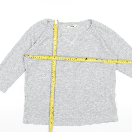 Oasis Women’s Grey 3/4 Sleeve Knit T-Shirt XS
