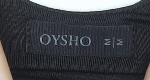 Oysho Women Black & Grey Racerback Tank Top Medium Activewear