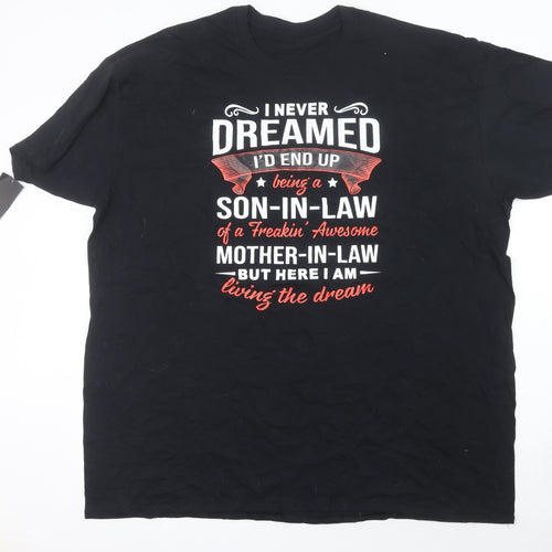 Norsar Apparel Men's Black 4XL Funny Graphic Cotton T-Shirt