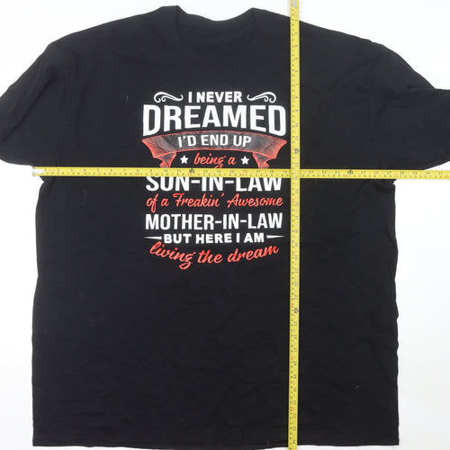 Norsar Apparel Men's Black 4XL Funny Graphic Cotton T-Shirt
