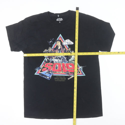 Star Wars Solo Black Graphic T-Shirt Men's Medium Cotton