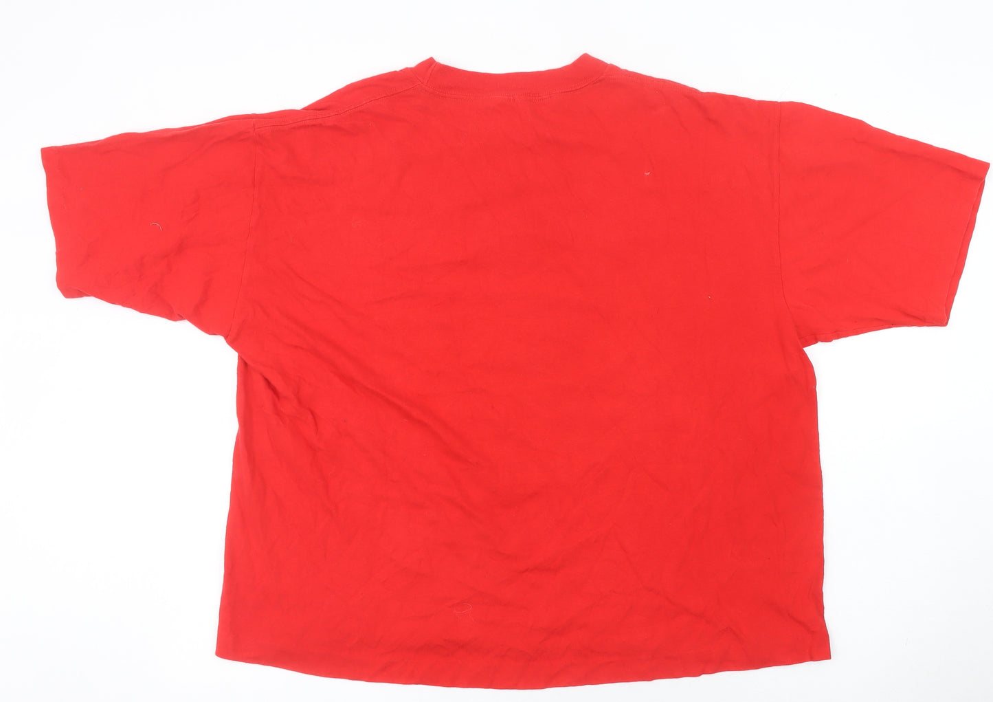 Gribble Men's Red Cincinnati Basketball Graphic T-Shirt XL