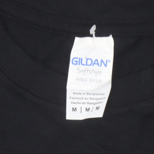 Gildan Men’s Black Funny Graphic T-Shirt M ‘Sawdust Is Man Glitter’