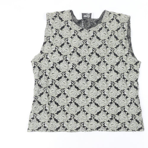 Wallis Women’s Black Floral Lace Sleeveless Camisole Blouse Size 16
