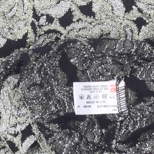 Wallis Women’s Black Floral Lace Sleeveless Camisole Blouse Size 16