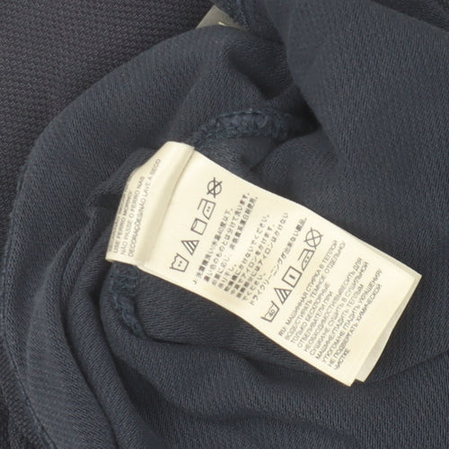 The North Face Men's Blue Cotton Polo Shirt Size L Regular Fit